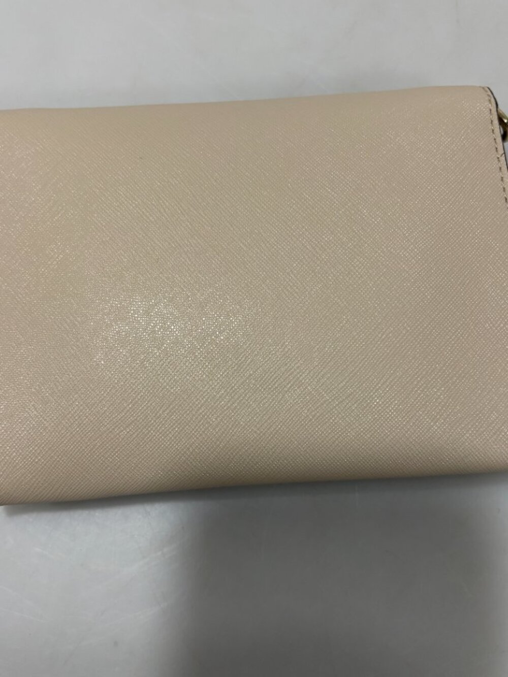 Kate Spade New York Saffiano Leather Taupe Envelope Crossbody Bag Cedar Street - Picture 3 of 7